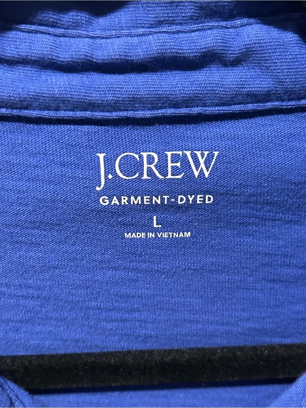 J.Crew Garment Dyed Polo Shirt Blue Men’s , Large, like new